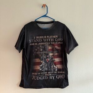 T-Shirt with Stand With God Graphic